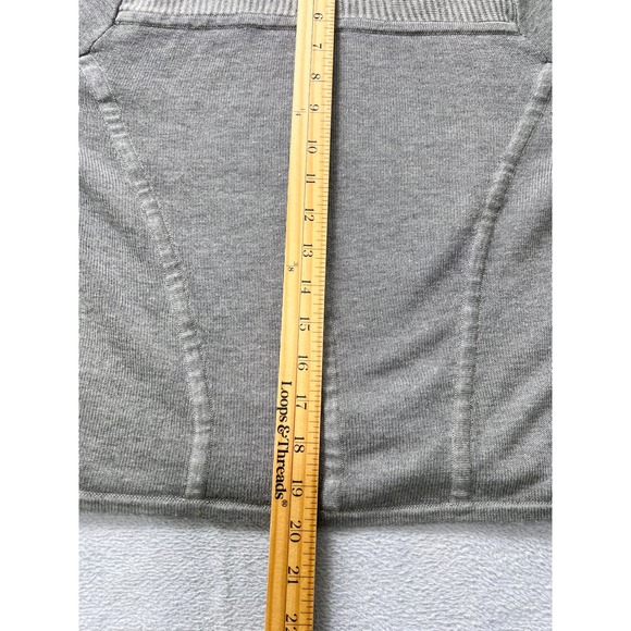 Lululemon Iconic Sweater Wrap Gray Boolux Cashmere Blend Open Drape Cardigan - Picture 8 of 8